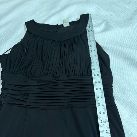 Sangria‎ Black Ruched Bust Keyhole in Neckline Sexy Cocktail Dress 16 - Picture 7 of 12